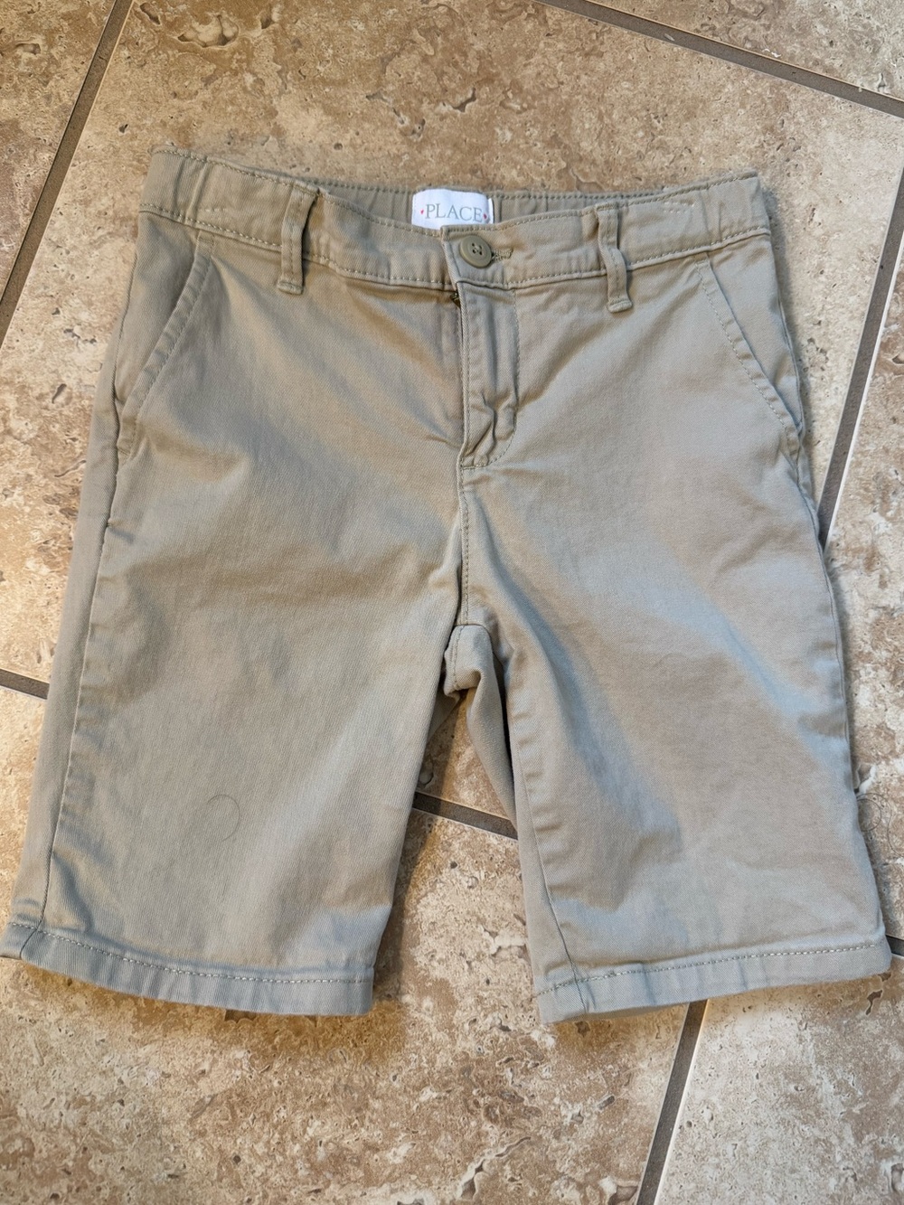 The Children's Place Khaki Uniform Shorts
